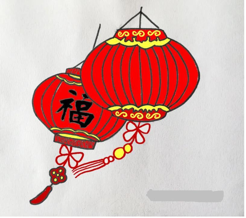 元宵节花灯怎么画 灯笼怎么画简单又漂亮