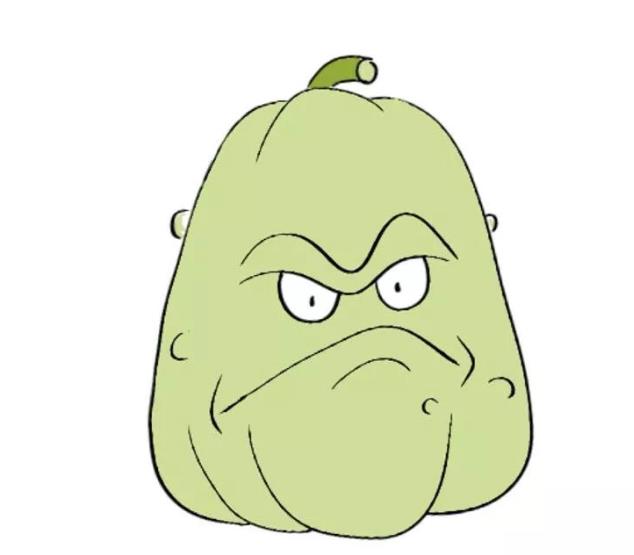 植物大战僵尸里的窝瓜怎么画(含教程步骤)