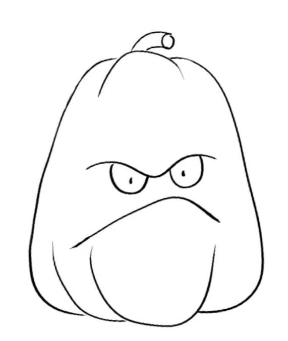 植物大战僵尸里的窝瓜怎么画(含教程步骤)