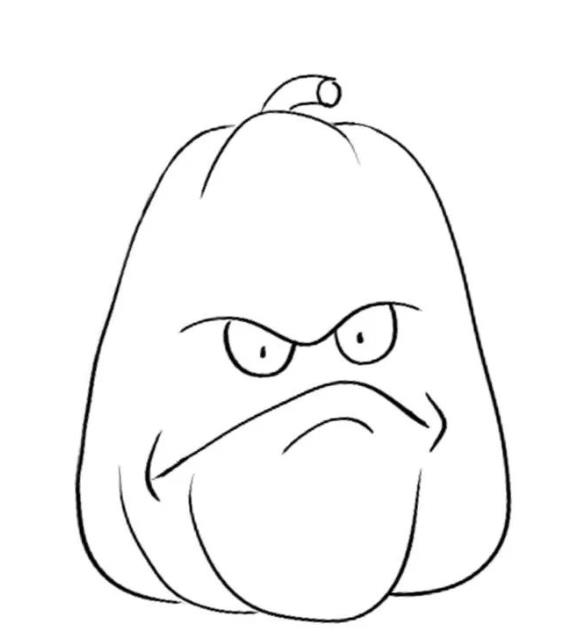 植物大战僵尸里的窝瓜怎么画(含教程步骤)