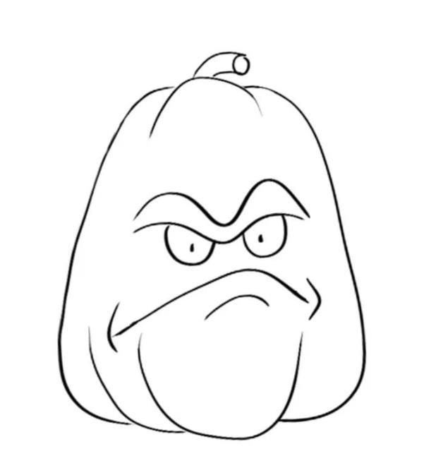 植物大战僵尸里的窝瓜怎么画(含教程步骤)