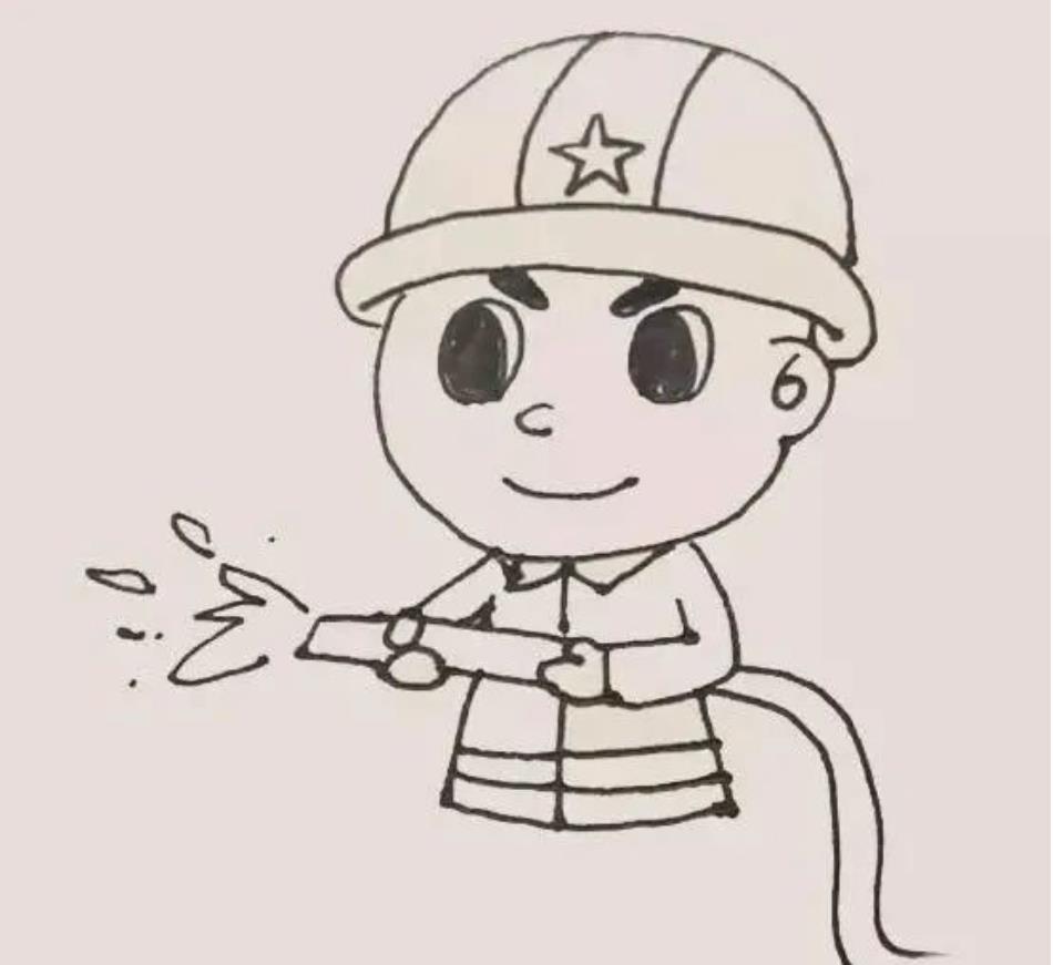 消防员怎么画又简单又帅气 一步一步画消防员