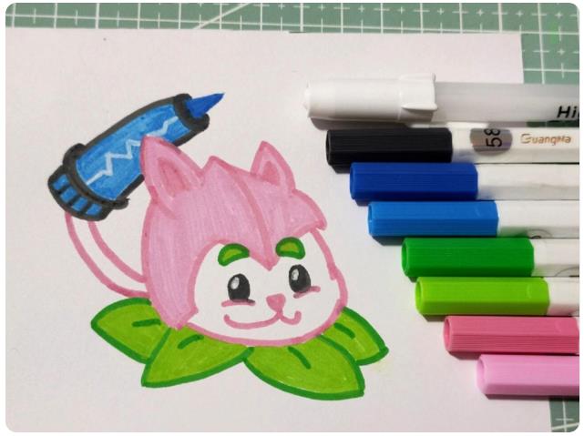 植物大战僵尸猫尾草怎么画(含步骤图解)