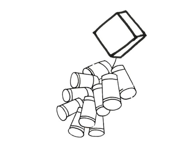 简单鞭炮怎么画 一步一步教你画鞭炮