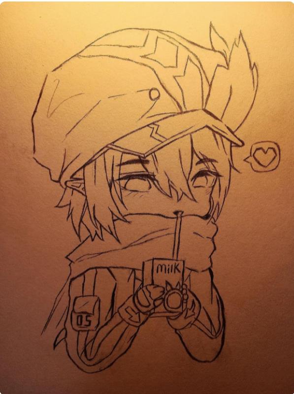 凹凸世界人物绘画q版铅笔简笔画