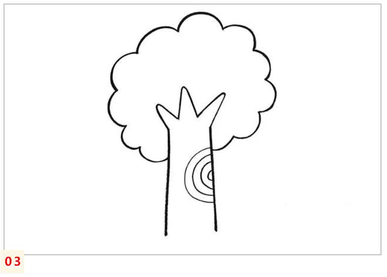 简单画树的方法 一步一步教你画大树