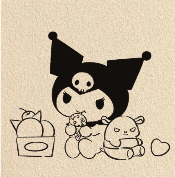 简单卡通绘画库洛米怎么画简单又漂亮