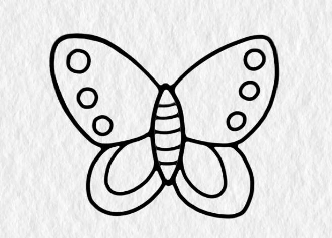 蝴蝶怎么画简单又好看 一步一步教画蝴蝶教程