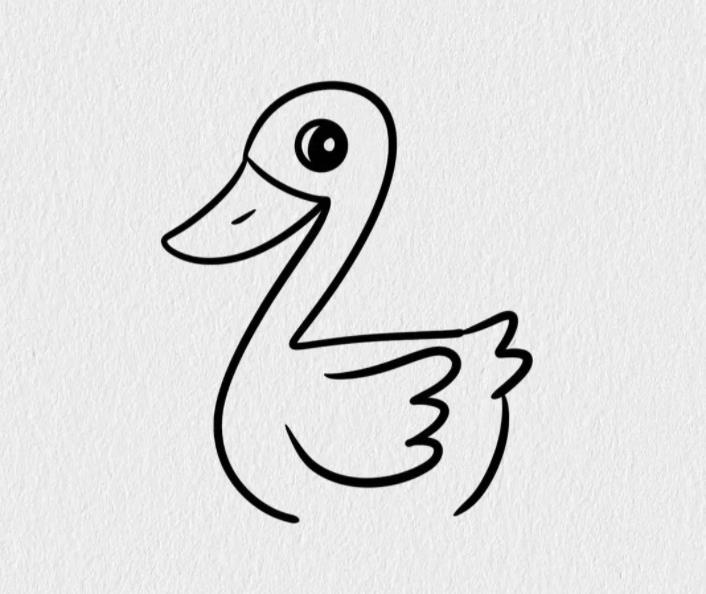 今天星期二考试考个鸭蛋怎么画鸭子(含图解步骤)