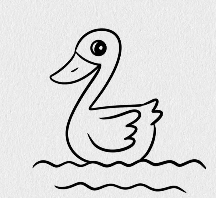 今天星期二考试考个鸭蛋怎么画鸭子(含图解步骤)