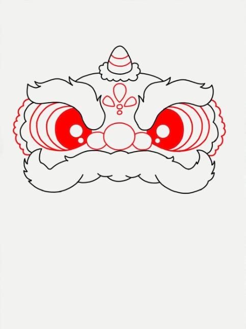 2024龙年元旦简笔画简单又漂亮