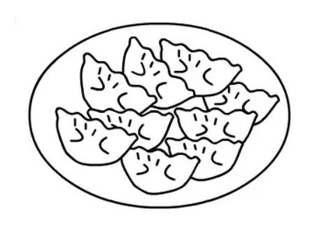 饺子怎么画简单又好看图片大全欣赏