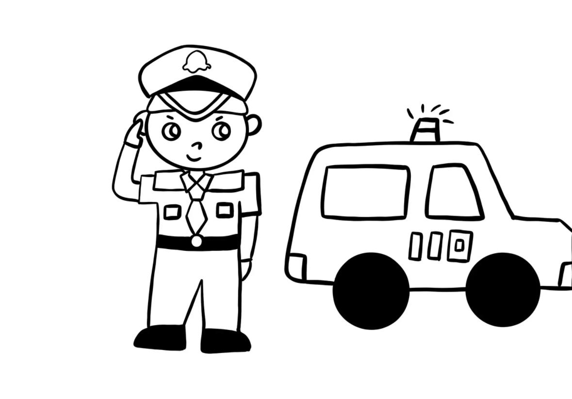 简笔画| 人民警察手绘画图片大全(含教程图解)