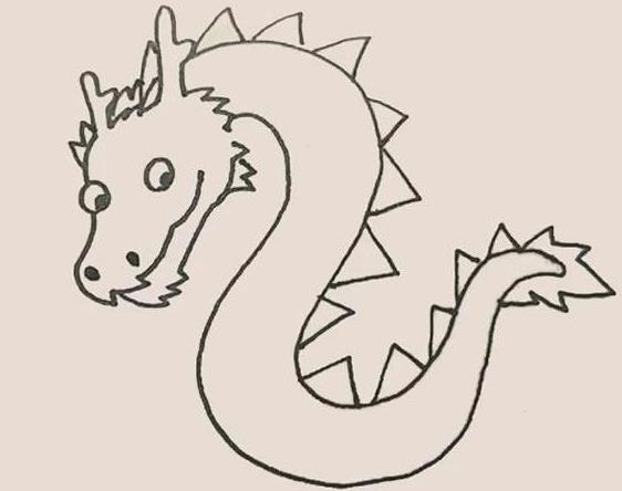 2024简笔画龙的图片大全精选欣赏