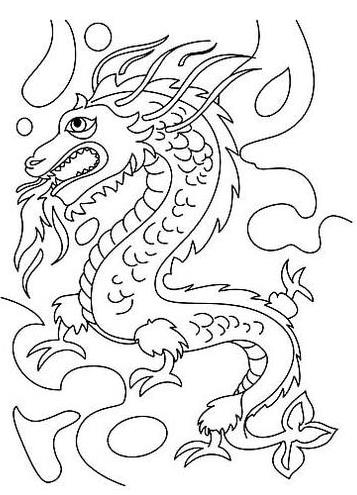 精选30秒教你画一条龙简笔画图片大全可爱