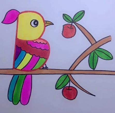 用字母画一只飞的小鸟图片简单欣赏