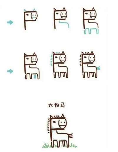 用字母画一个动物怎么画图片欣赏