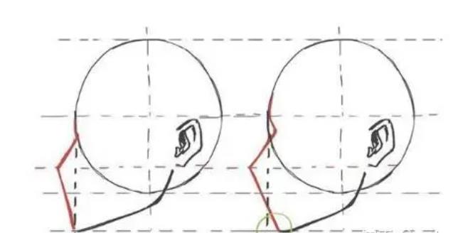 一步一步教你画侧脸男生简单画法