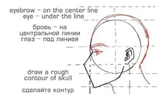 一步一步教你画侧脸男生简单画法