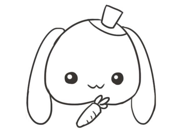 怎么画一只简单的小兔子图片欣赏