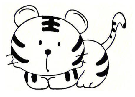 最新生肖虎简笔画画法图片大全