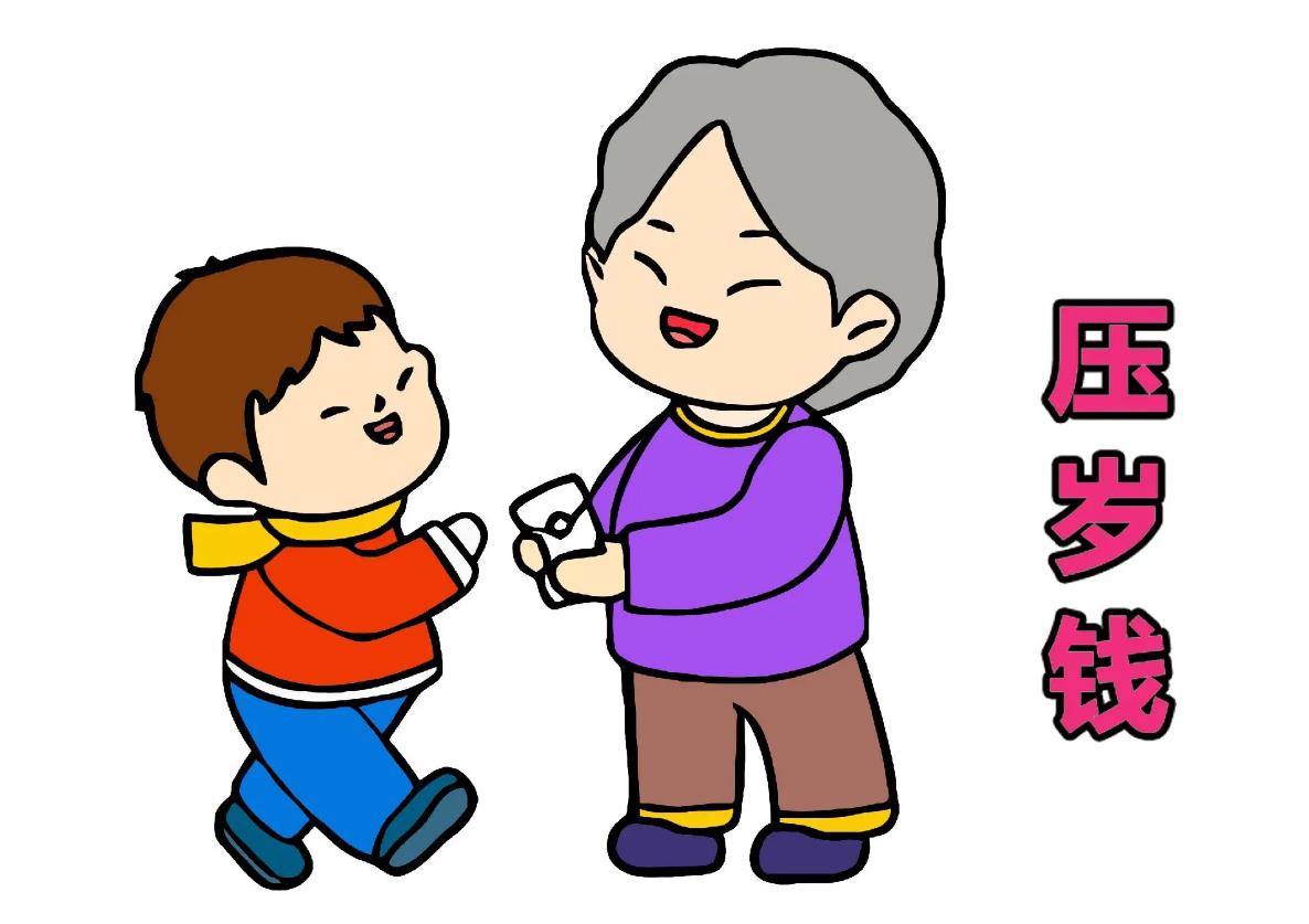2024大年初一拜年简笔画怎么画简单