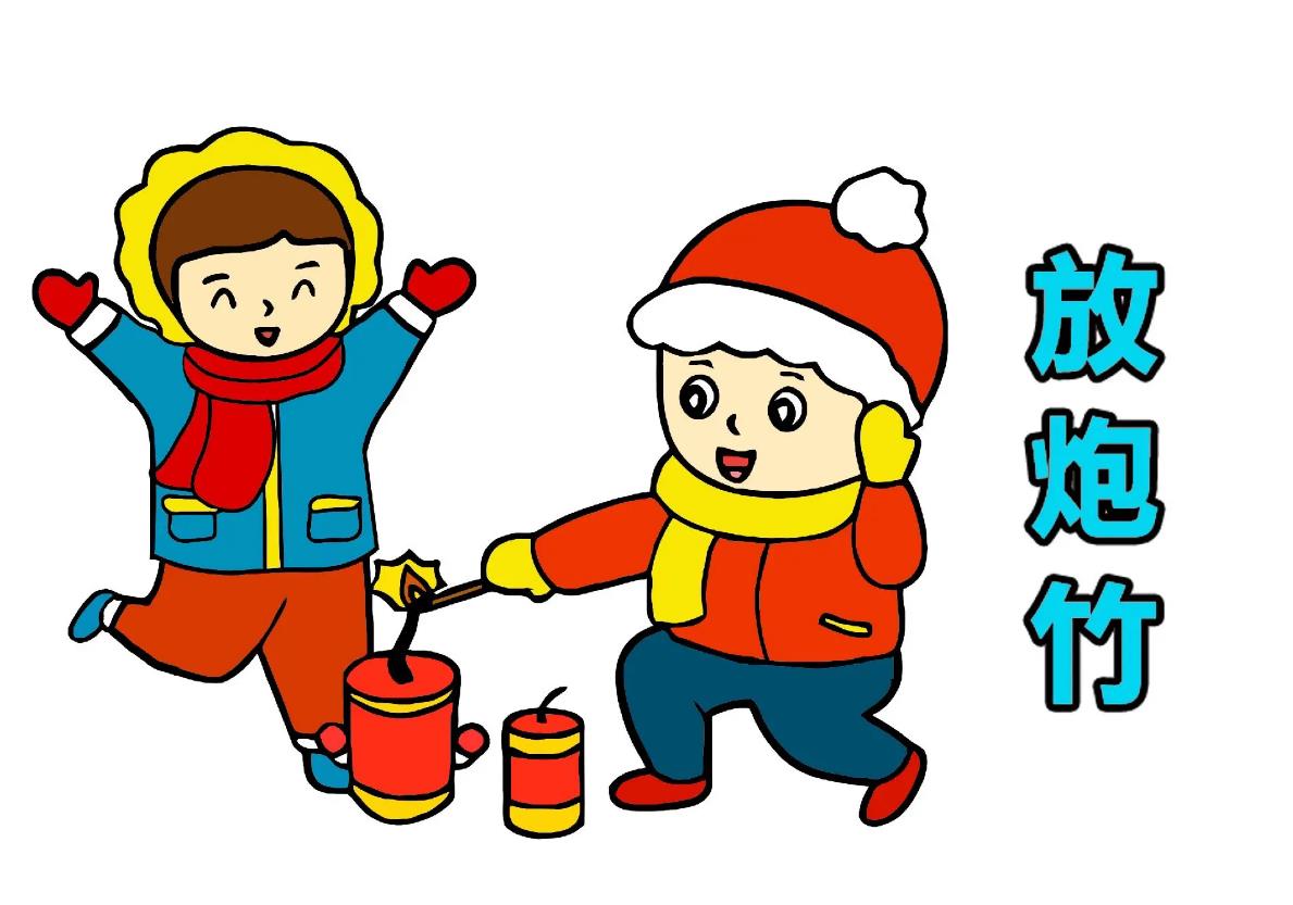 2024大年初一拜年简笔画怎么画简单