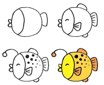 画鱼最简单的画法图片大全