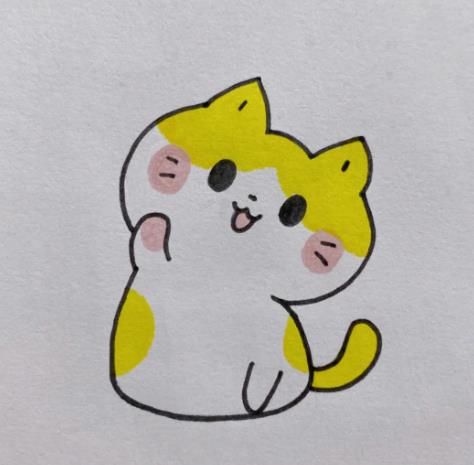 怎么画一只简单的猫可爱简笔画图片分享