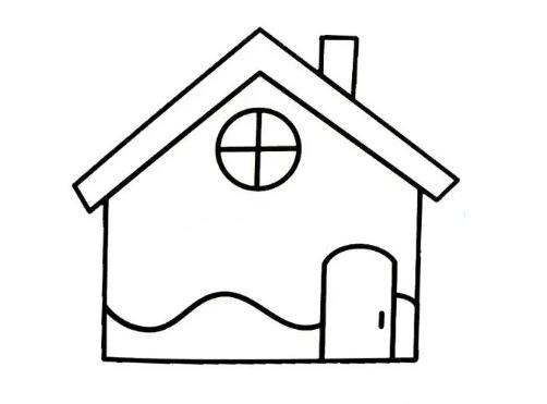 用字母画一个房子简笔画可爱图片分享