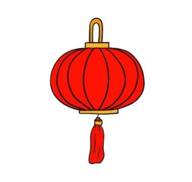 精选红灯笼简笔画图片大全欣赏