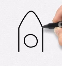 怎么用数字1画火箭图片教程分享