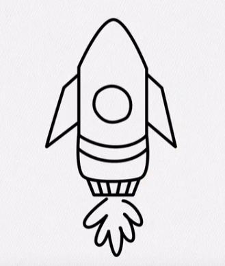 怎么用数字1画火箭图片教程分享