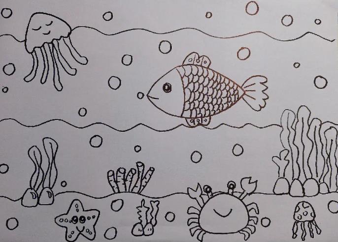 海底背景怎么画简笔画最新图片分享