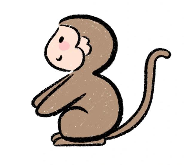 猴子简笔画卡通图片可爱大全分享