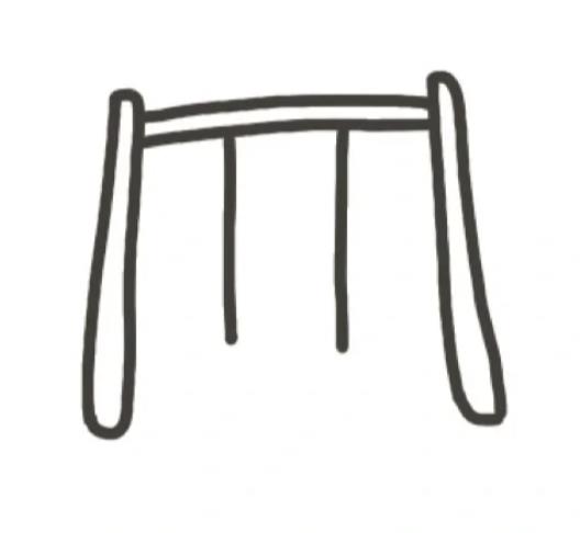 一步一步教我画秋千简笔画图片步骤分享