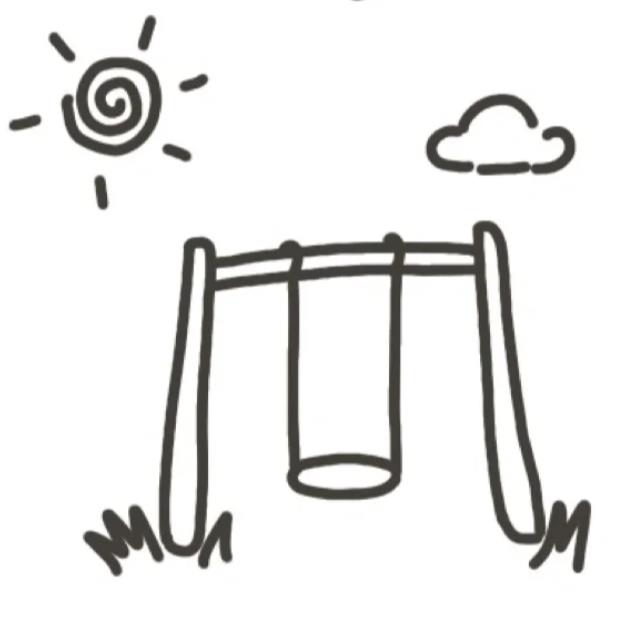 一步一步教我画秋千简笔画图片步骤分享