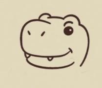 一步一步教我画狂暴龙可爱简笔画教程