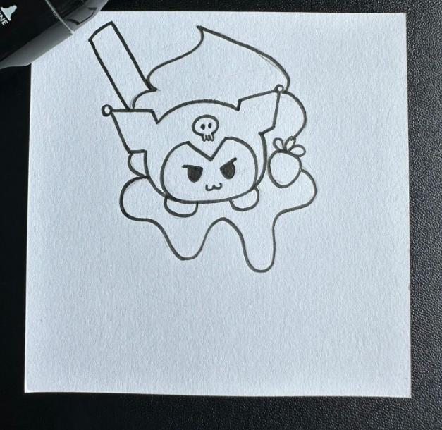 冰淇淋水杯简笔画彩色简单