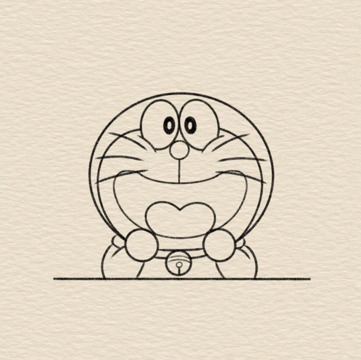 简笔画| 哆啦a梦画画教程图片简单又可爱