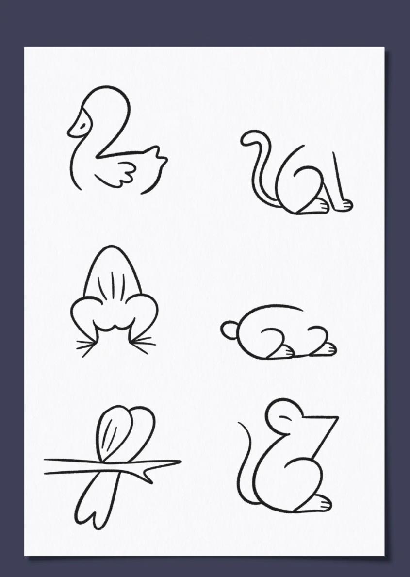 简笔画系列: 1至10画出一个小动物怎么画