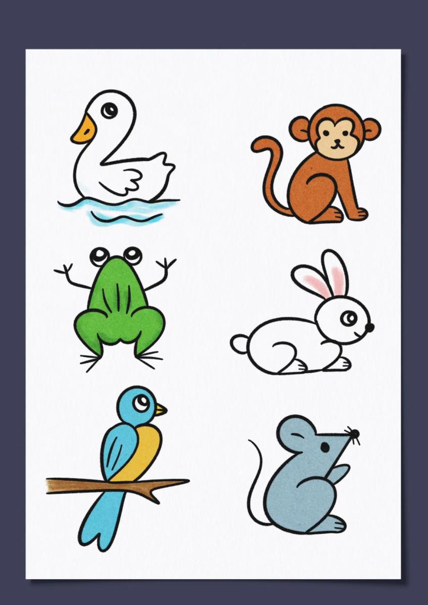 简笔画系列: 1至10画出一个小动物怎么画