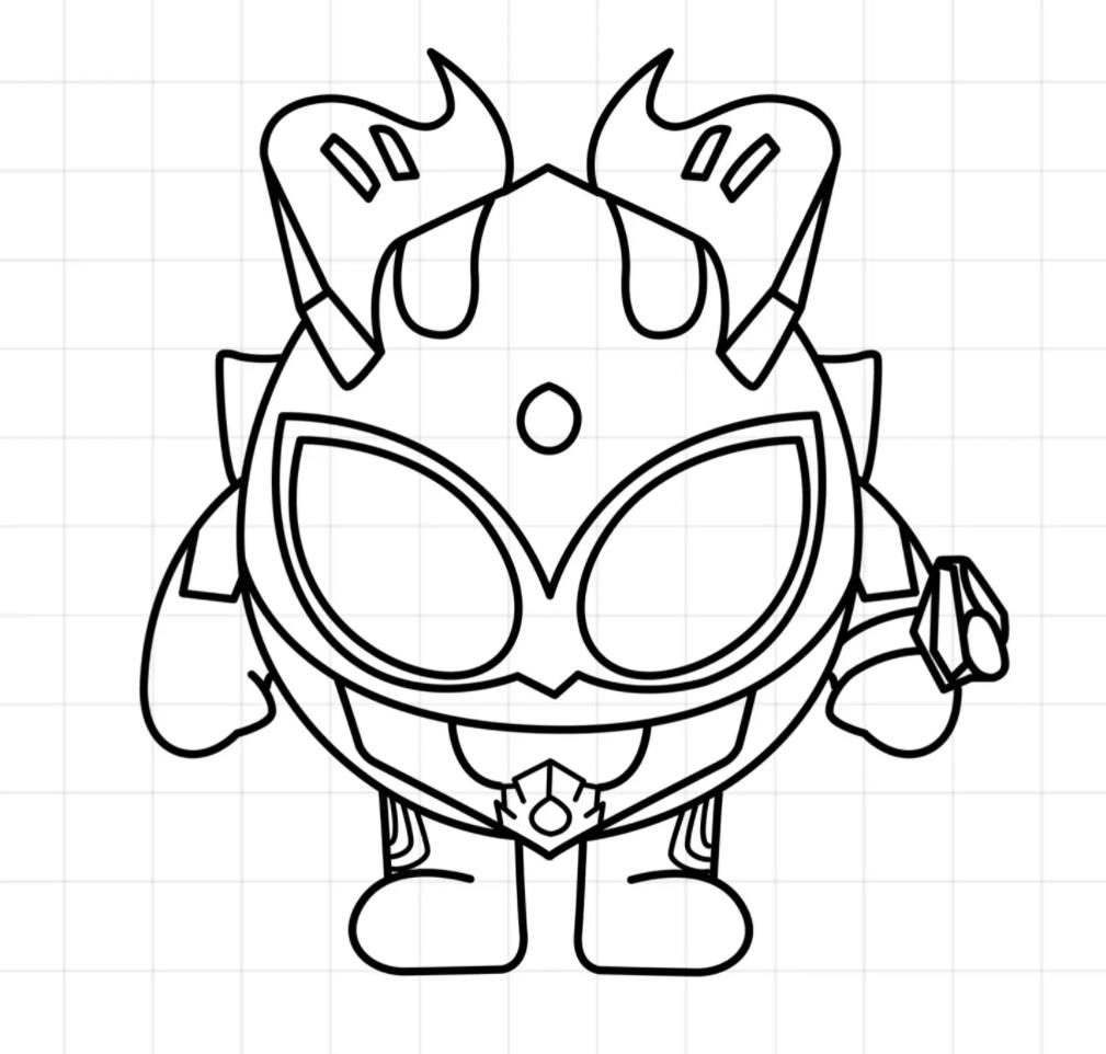 一步一步教我画简单又帅气的赛罗 简单5步学会画赛罗奥特曼