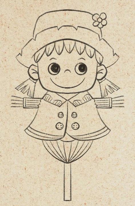 稻草人的简笔画怎么画超简单步骤分享