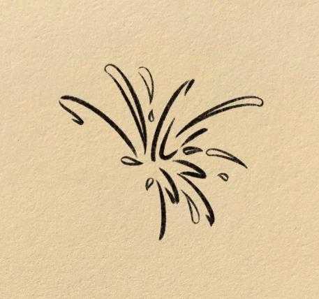 画一幅放烟花的画简笔画怎么画