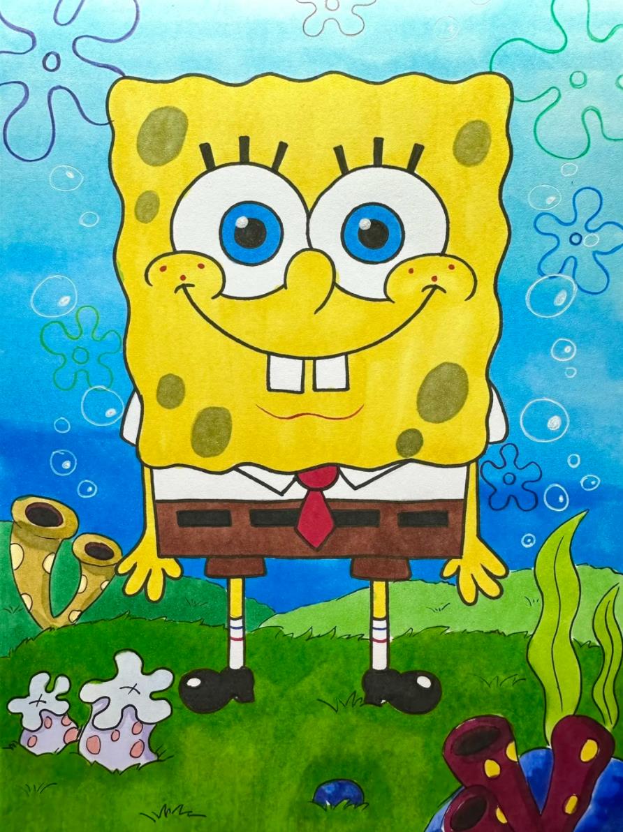 海绵宝宝的简笔画教程(含步骤方法)