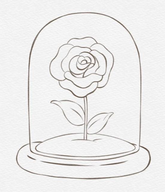 儿童简笔玫瑰花怎么画好看又简单