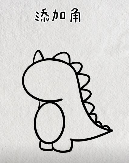 3-6岁儿童恐龙简笔画一步一步教画