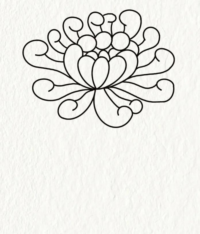 菊花简笔画简单又漂亮 怎样画菊花简单画法教程