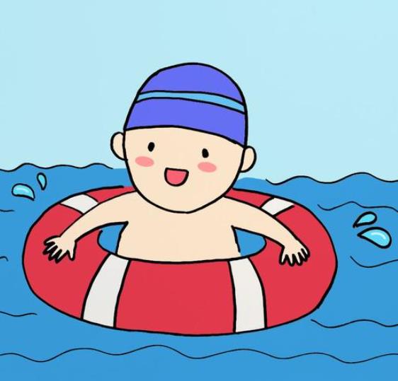 游泳人物简笔画图片大全欣赏